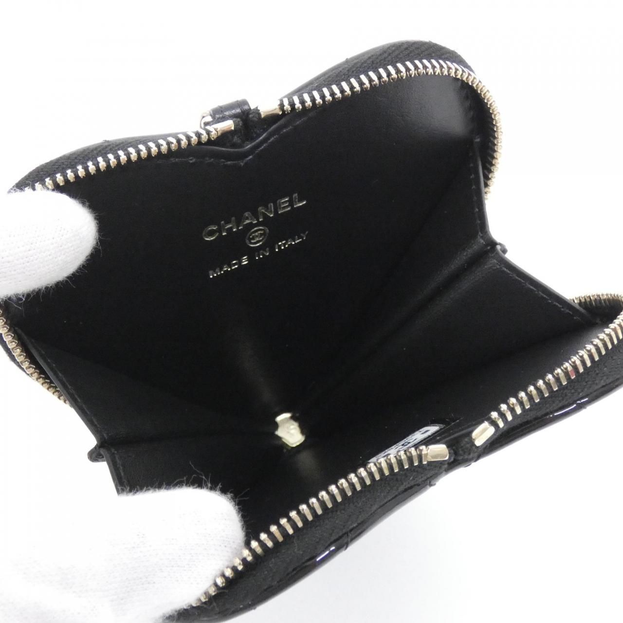 Chanel Coin Case Coin Purse Black — view 6