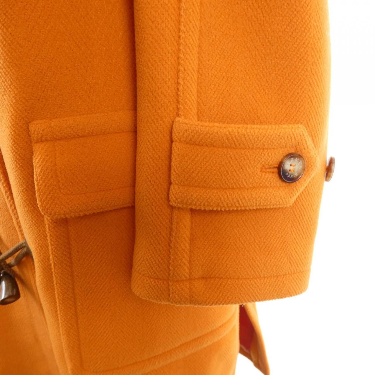 Hermes Duffel Coat Orange — view 7