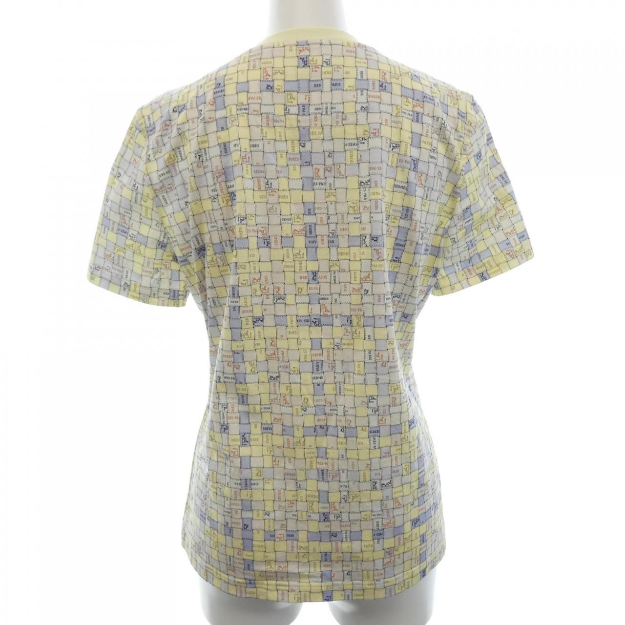 Hermes Bolduc AU Carre Check T-Shirt — view 2