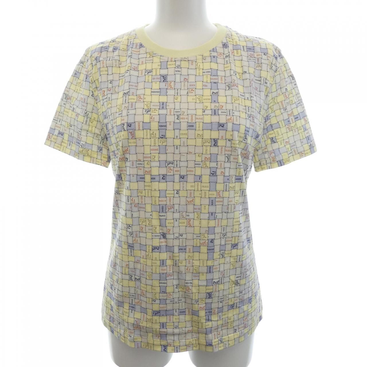 Hermes Bolduc AU Carre Check T-Shirt