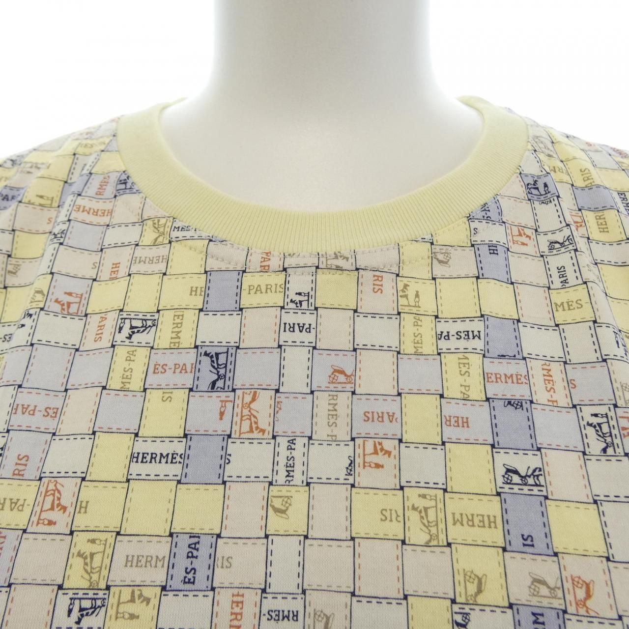Hermes Bolduc AU Carre Check T-Shirt — view 5