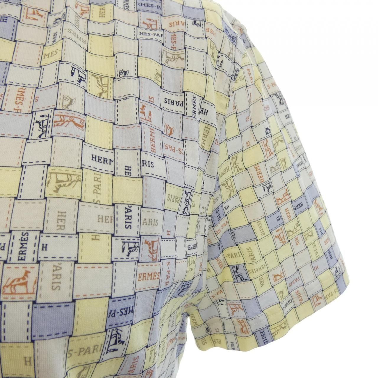 Hermes Bolduc AU Carre Check T-Shirt — view 6
