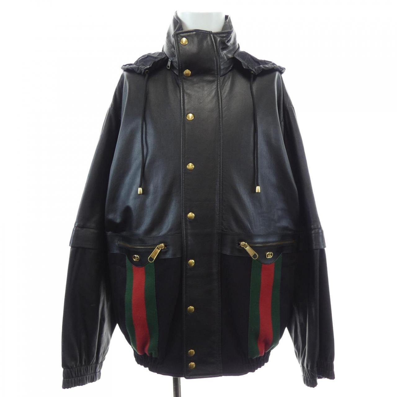 Gucci Leather Jacket Black