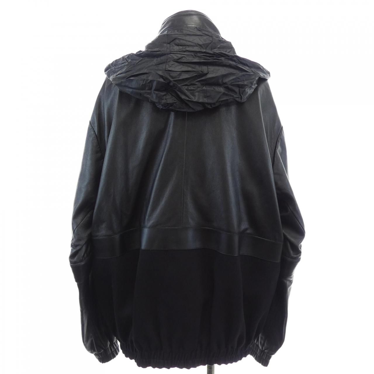 Gucci Leather Jacket Black — view 2