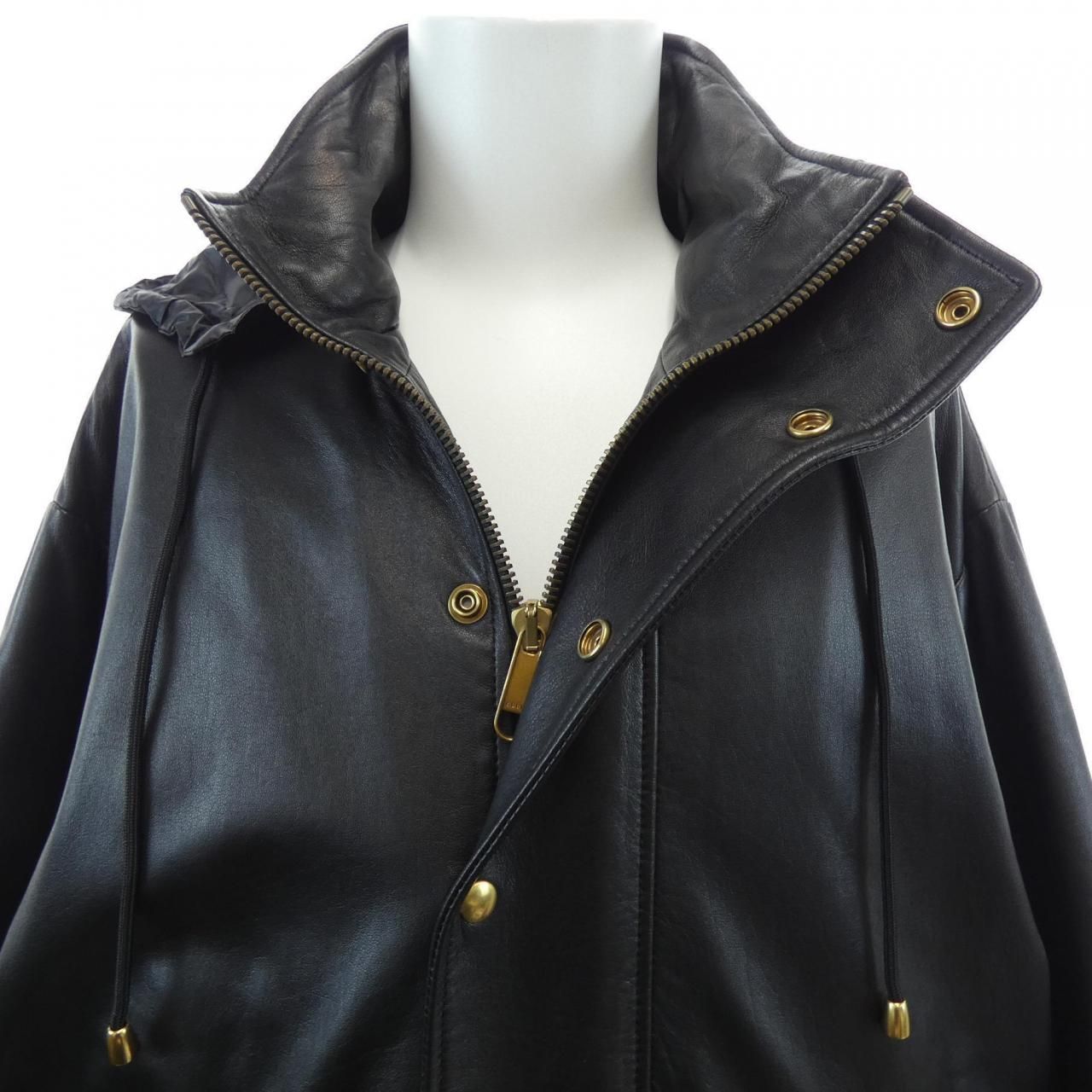 Gucci Leather Jacket Black — view 5