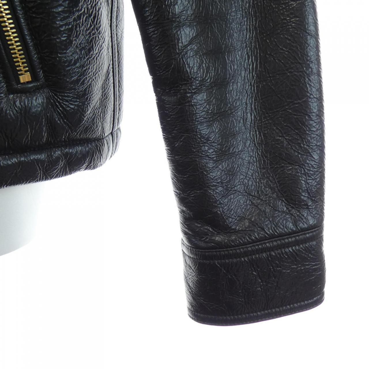 Versace Shearling Jacket Black — view 6