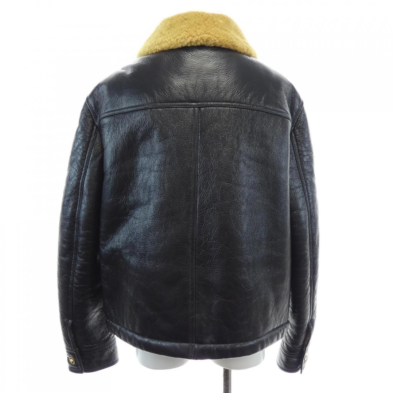 Versace Shearling Jacket Black — view 2
