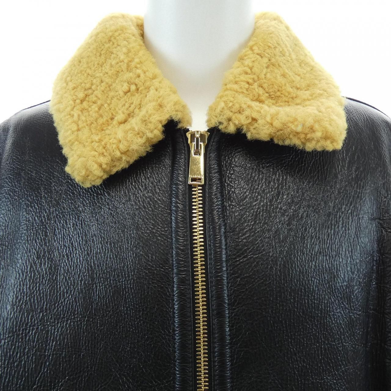 Versace Shearling Jacket Black — view 5