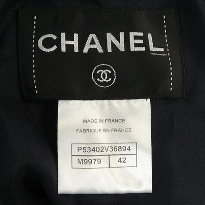 Chanel Collarless Jacket Navy — view 4