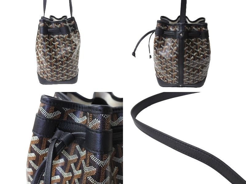Goyard Petit Flot Bucket Bag Black Calfskin — view 4