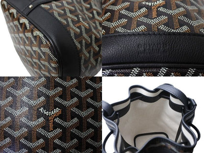 Goyard Petit Flot Bucket Bag Black Calfskin — view 6