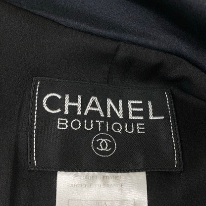 Chanel Skirt Black Pearl Button Wool — view 3