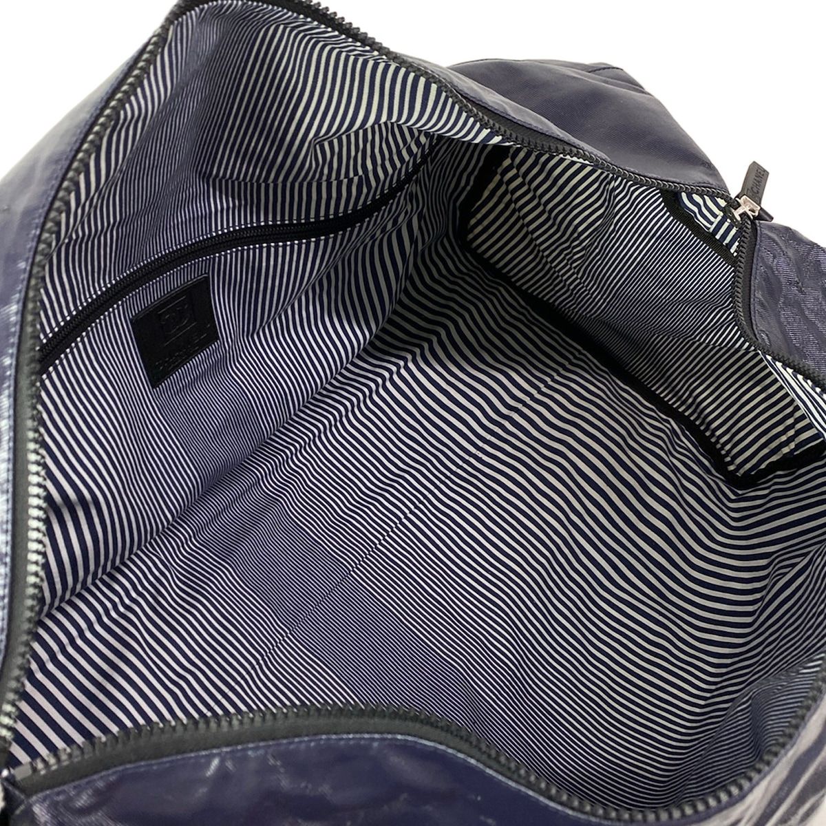 Chanel Boston Bag Sports Line Navy No Lock — view 7