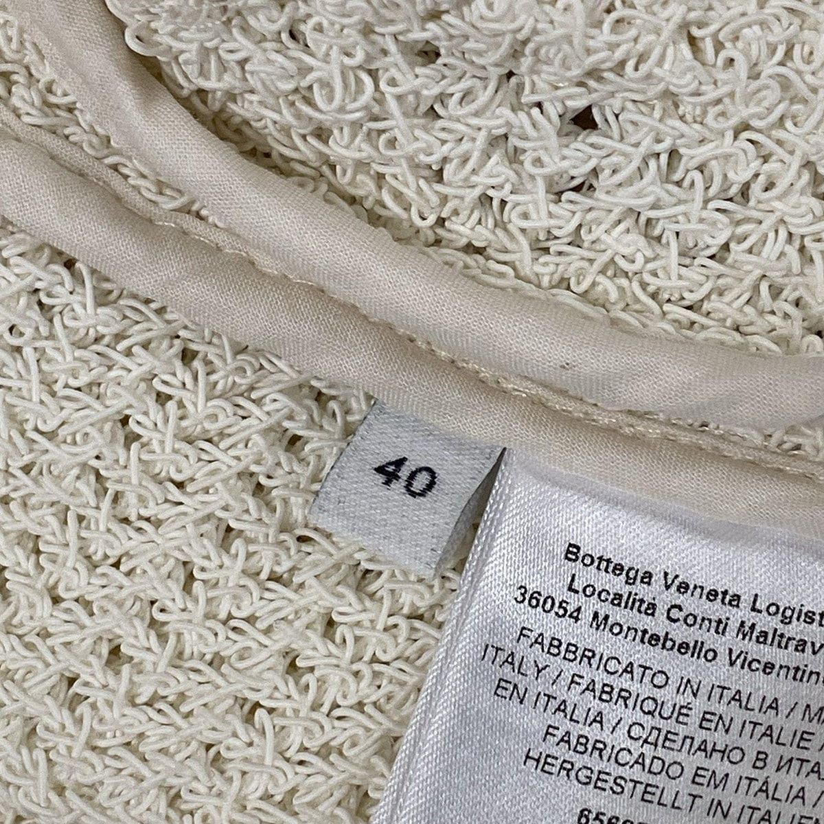 Bottega Veneta Jacket 40 M Ivory Knit Spring Autumn Cotton — view 5