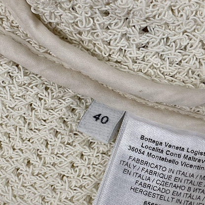 Bottega Veneta Jacket 40 M Ivory Knit Spring Autumn Cotton — view 5