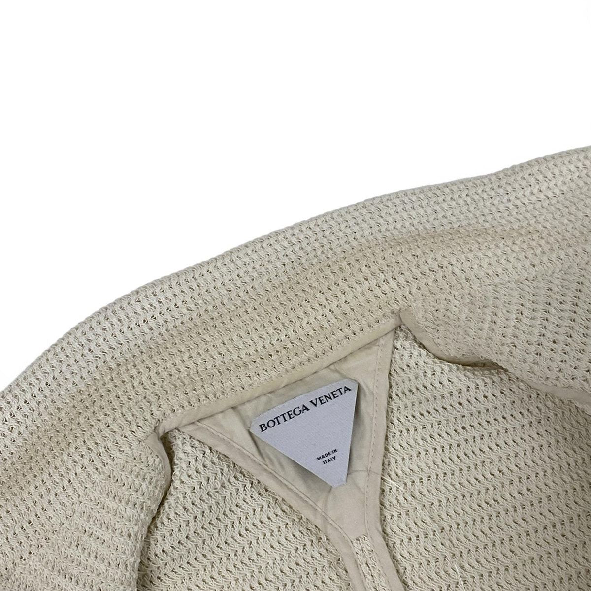 Bottega Veneta Jacket 40 M Ivory Knit Spring Autumn Cotton — view 8