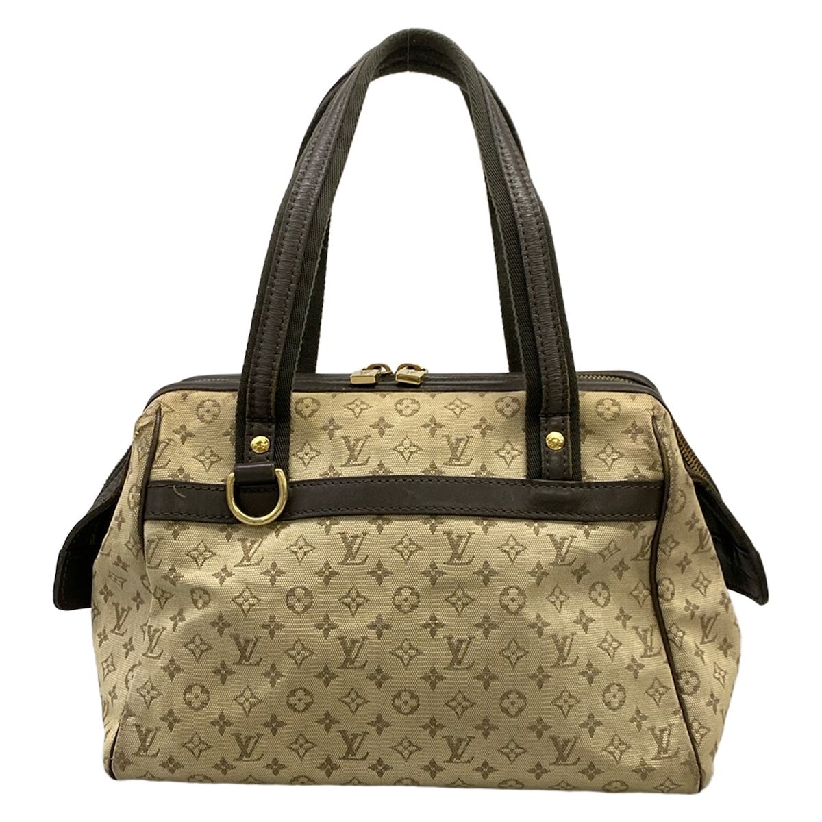 Louis Vuitton Handbag Monogram Mini Josephine PM Khaki Cotton Leather