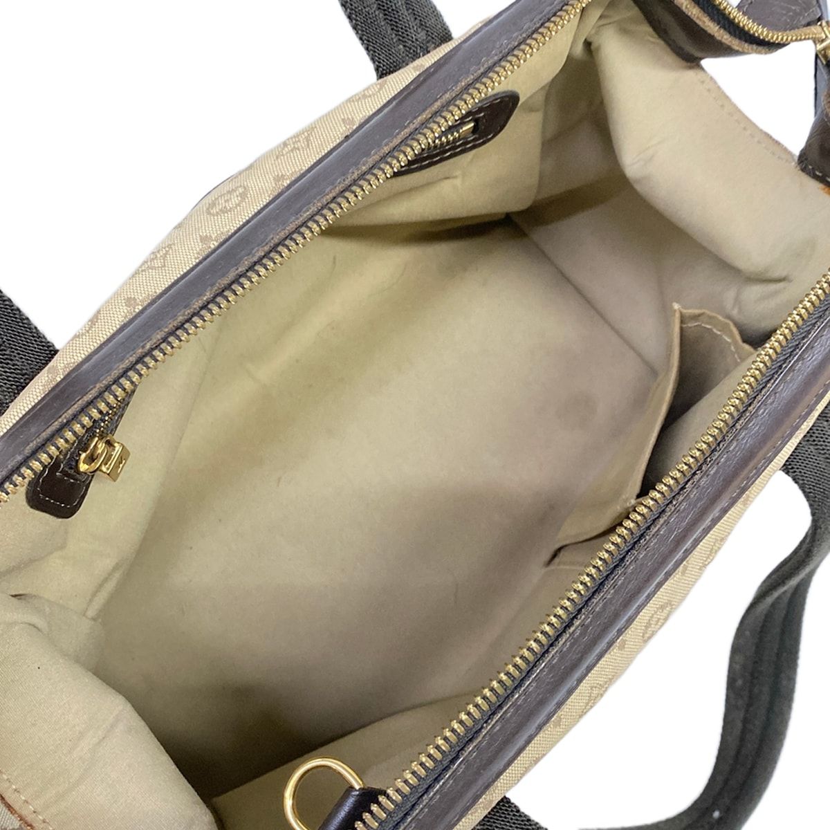 Louis Vuitton Handbag Monogram Mini Josephine PM Khaki Cotton Leather — view 7