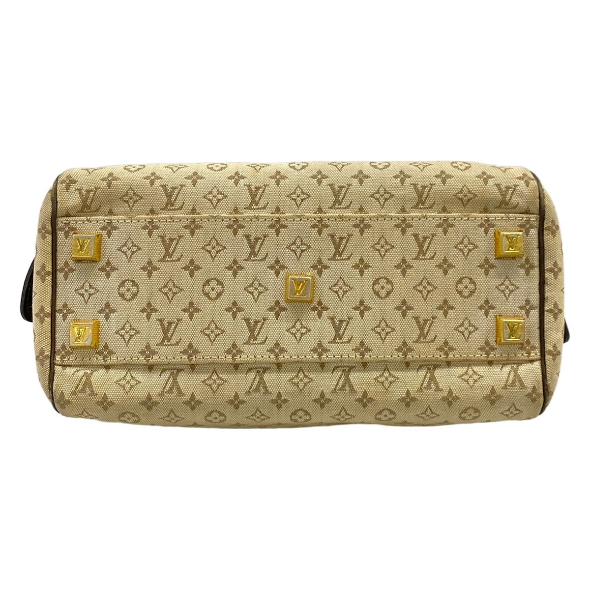 Louis Vuitton Handbag Monogram Mini Josephine PM Khaki Cotton Leather — view 5
