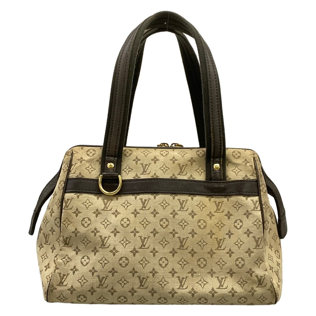 Louis Vuitton Handbag Monogram Mini Josephine PM Khaki Cotton Leather — view 3