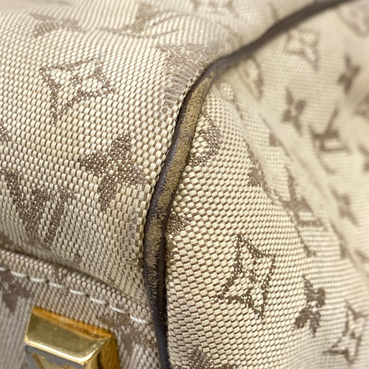 Louis Vuitton Handbag Monogram Mini Josephine PM Khaki Cotton Leather — view 6