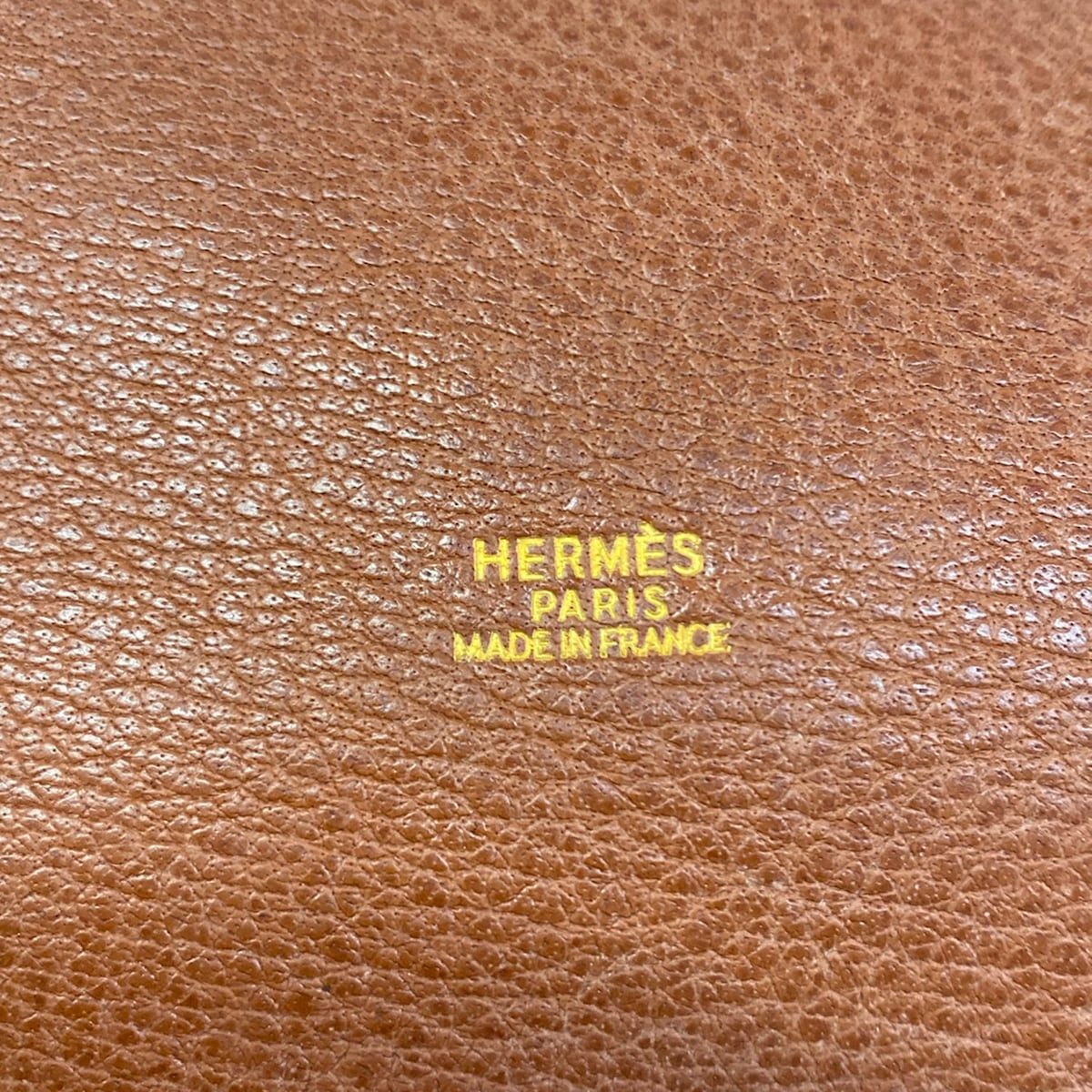 Hermes Shoulder Bag Market GM Ivory Brown Gold Leather — view 8