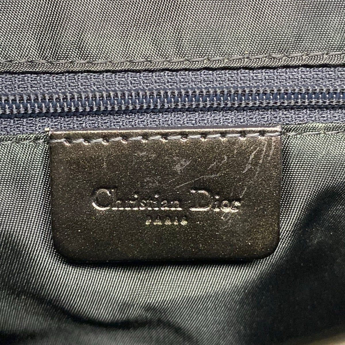 Dior Shoulder Bag Double Dark Brown Leather — view 8