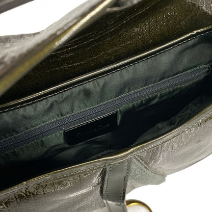 Dior Shoulder Bag Double Dark Brown Leather — view 7