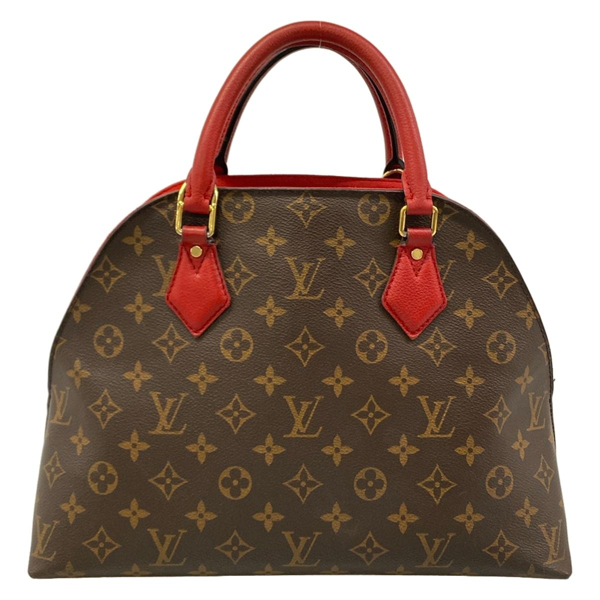 Louis Vuitton Handbag Monogram Alma Bag Into Bag Rouge Leather