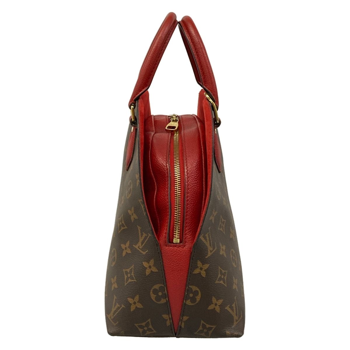 Louis Vuitton Handbag Monogram Alma Bag Into Bag Rouge Leather — view 4