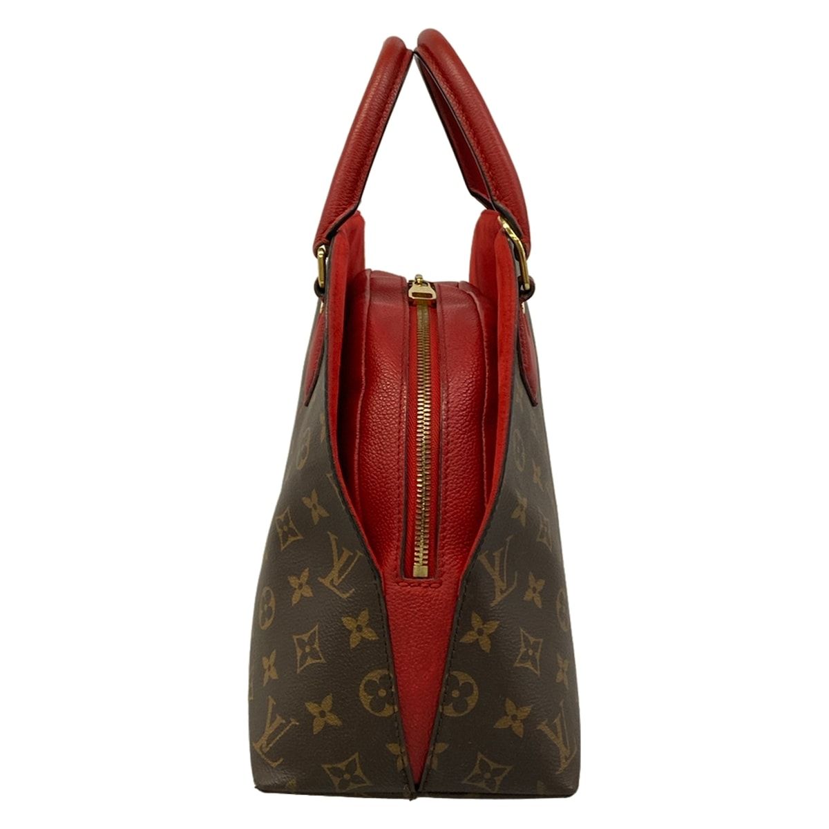 Louis Vuitton Handbag Monogram Alma Bag Into Bag Rouge Leather — view 2