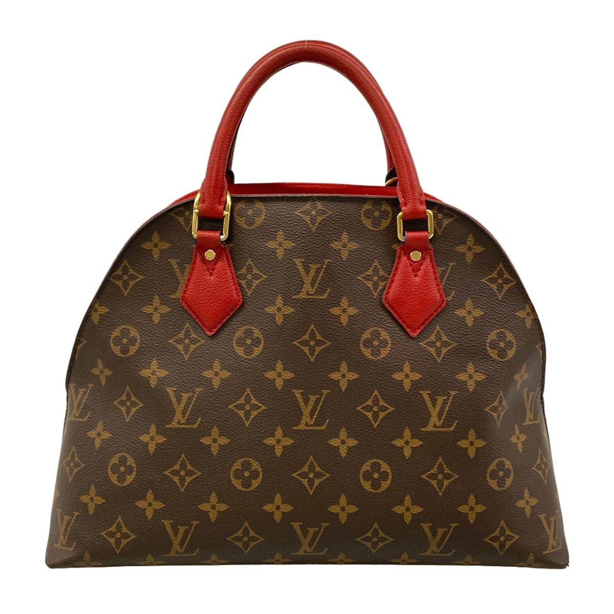 Louis Vuitton Handbag Monogram Alma Bag Into Bag Rouge Leather — view 3