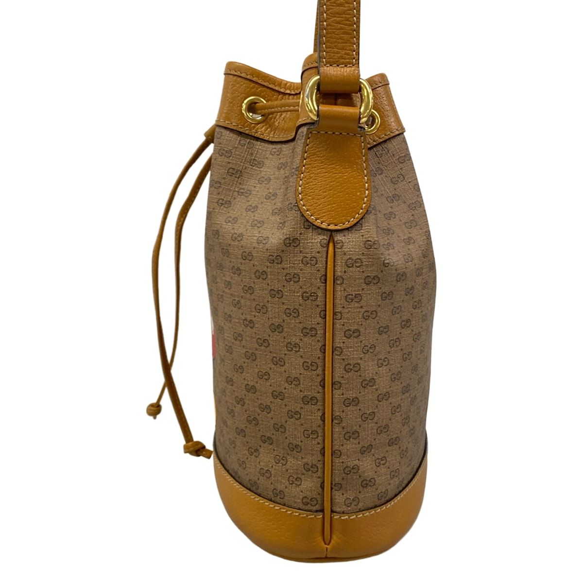 Gucci Shoulder Bag Micro GG Small Brown Black Multi Disney Drawstring Leather — view 4