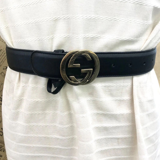 Gucci Belt Interlocking GG Gold Buckle