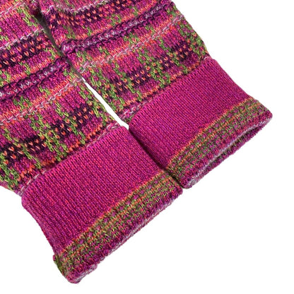 Chanel Cardigan 38 M Pink Green Multi 3/4 Sleeve Cashmere — view 7