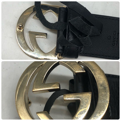 Gucci Belt Interlocking GG Gold Buckle — view 8