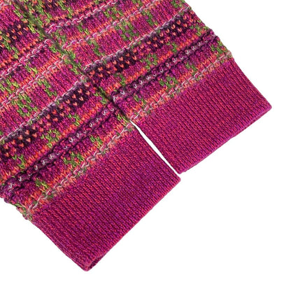Chanel Cardigan 38 M Pink Green Multi 3/4 Sleeve Cashmere — view 6