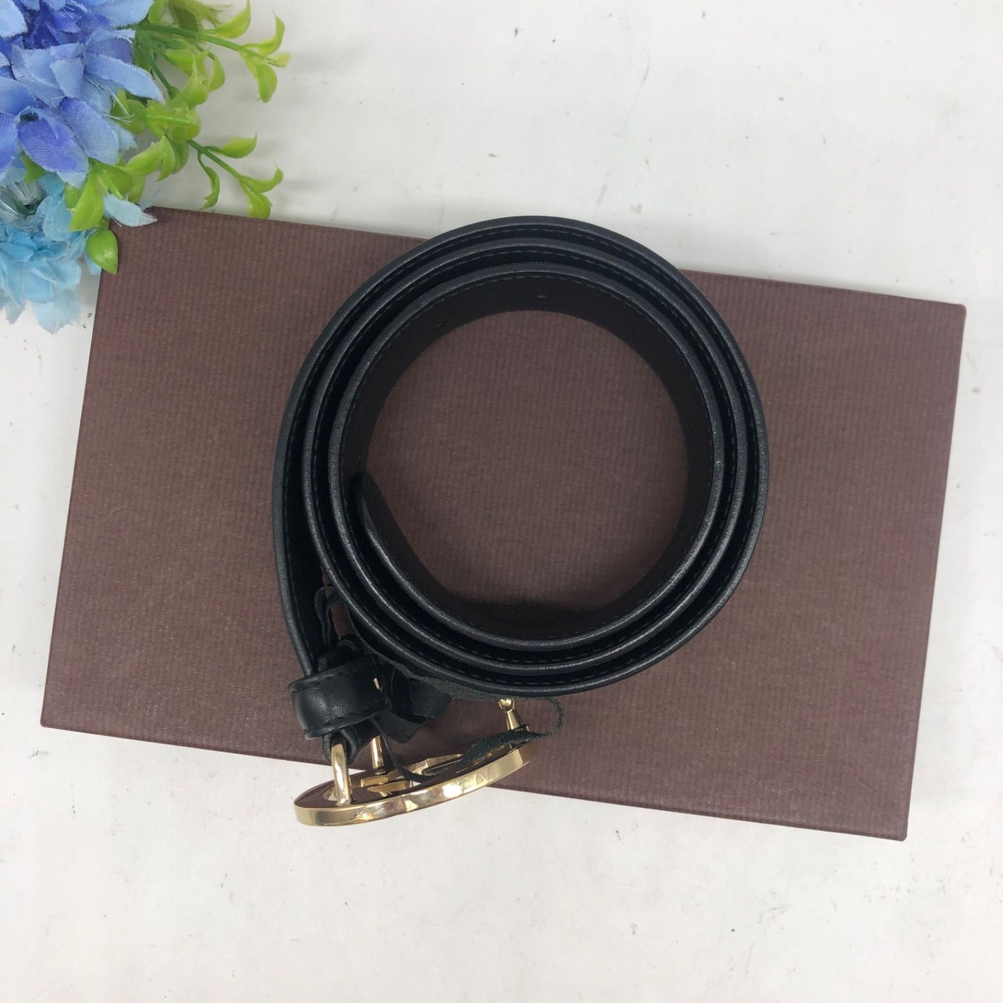 Gucci Belt Interlocking GG Gold Buckle — view 4