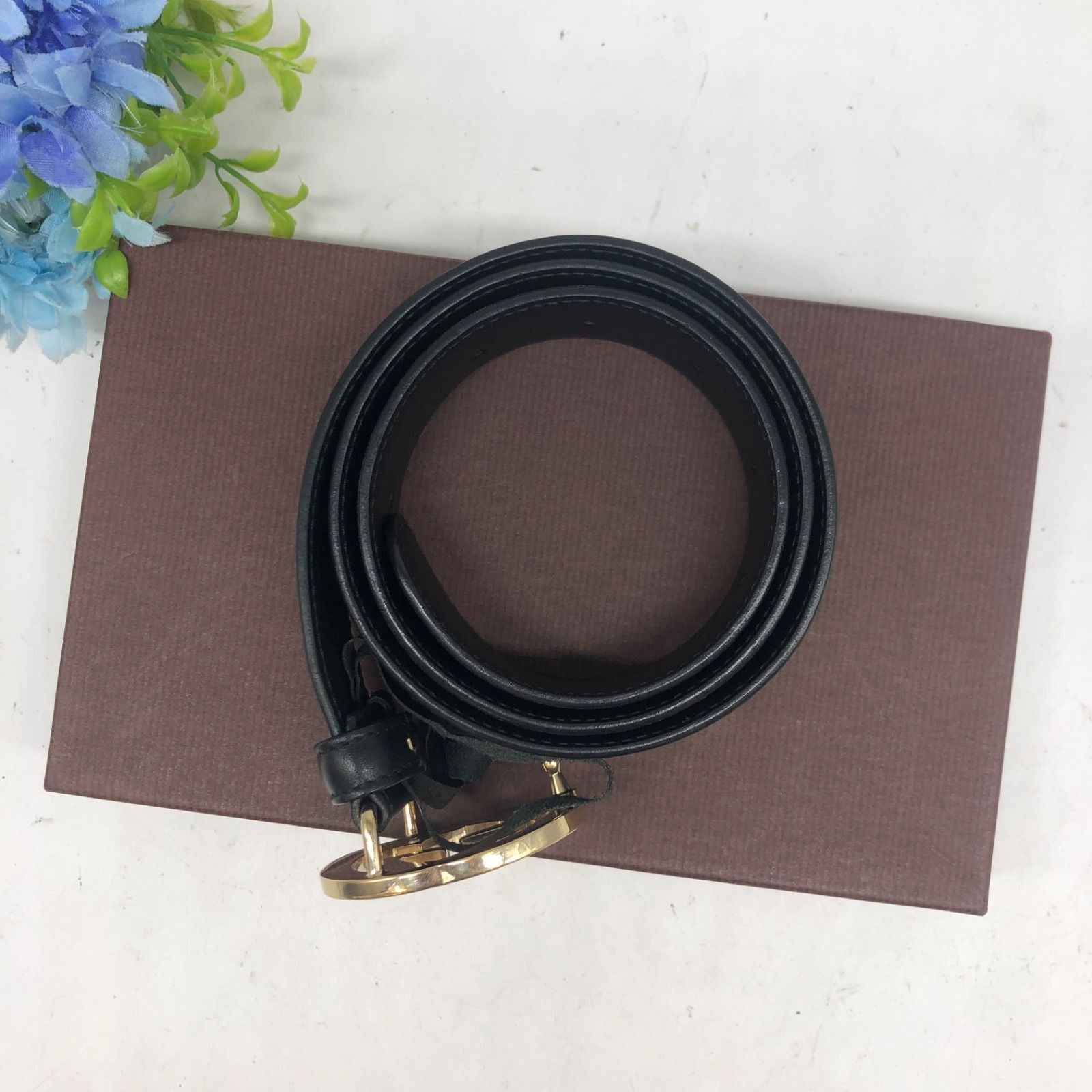 Gucci Belt Interlocking GG Gold Buckle — view 4