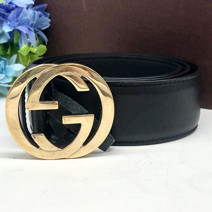 Gucci Belt Interlocking GG Gold Buckle — view 5