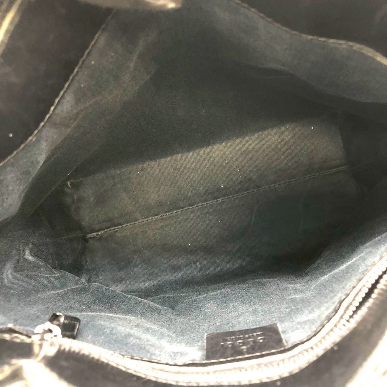 Gucci GG Canvas Tote Leather Black — view 9