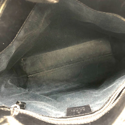 Gucci GG Canvas Tote Leather Black — view 9