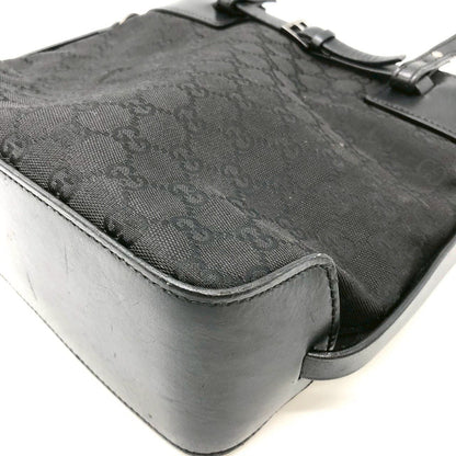 Gucci GG Canvas Tote Leather Black — view 4