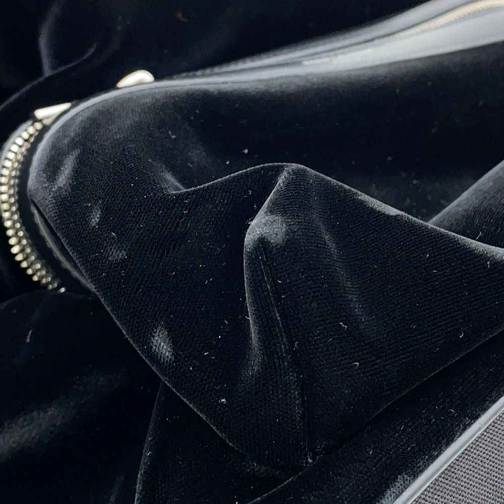 Saint Laurent Paris Sac City Backpack Velour Black — view 6