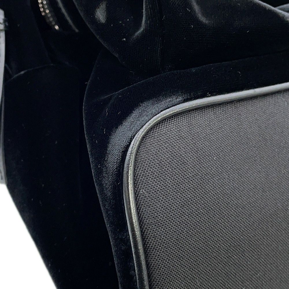Saint Laurent Paris Sac City Backpack Velour Black — view 7