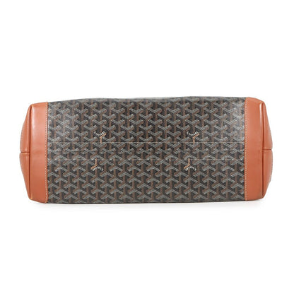 Goyard Tote Bellechasse MM Leather Black Brown Herringbone — view 3