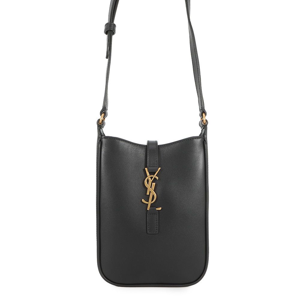Saint Laurent Paris Shoulder Bag le 5 a 7 Mini Vertical Leather Black