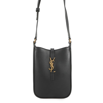 Saint Laurent Paris Shoulder Bag le 5 a 7 Mini Vertical Leather Black