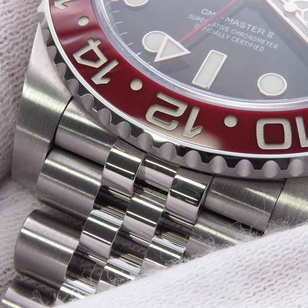 Rolex GMT Master 2 Date Roulette Watch Black Dial — view 4