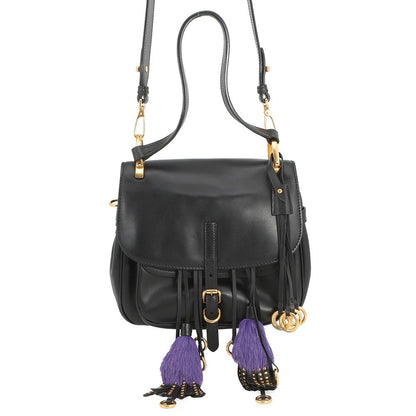 Prada Shoulder Bag Col Leather Black 2-Way